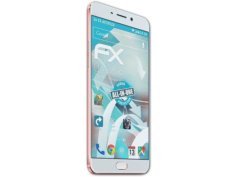 ATFOLIX 3x FX-ActiFleX Displayschutz(für Oppo R9 Plus)