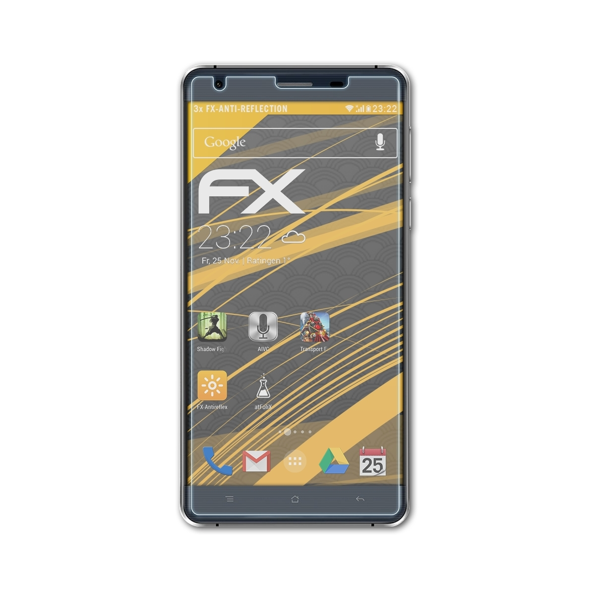 FX-Antireflex K6000 3x Oukitel ATFOLIX Pro) Displayschutz(für