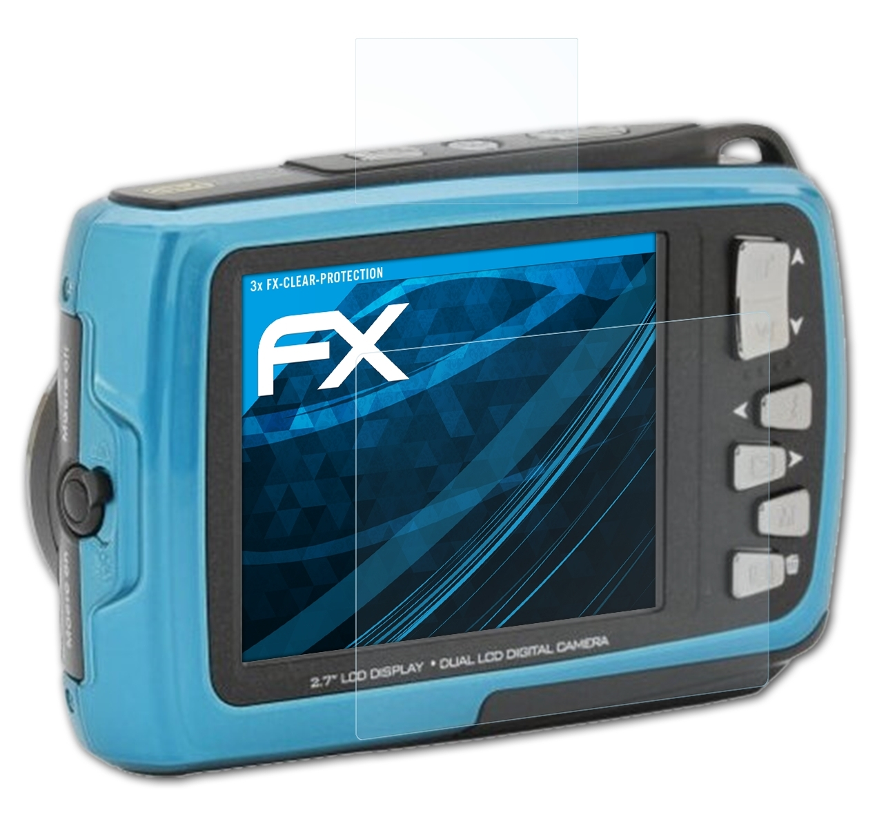 ATFOLIX 3x FX-Clear Displayschutz(für Polaroid iF045)