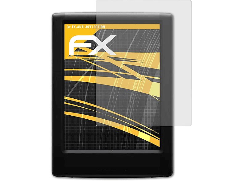 ATFOLIX 3x FX-Antireflex Displayschutz(für Bury CC 9060 Plus)