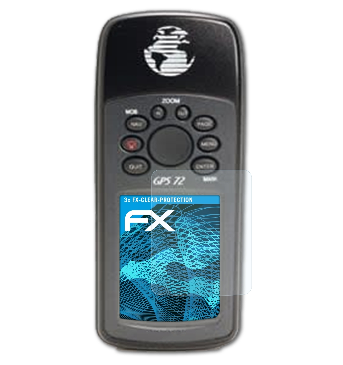 ATFOLIX 3x FX-Clear GPS Garmin Displayschutz(für 72)