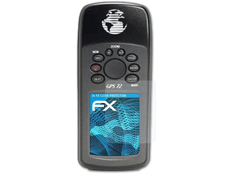ATFOLIX FX-Clear Garmin 3x 72) GPS Displayschutz(für