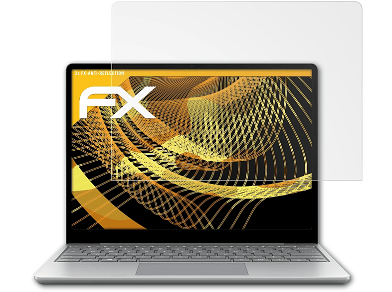 Go 2x Laptop Microsoft Displayschutz(für ATFOLIX FX-Antireflex Surface 2)