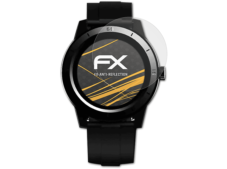 ATFOLIX 3x FX-Antireflex Displayschutz(für Hama Fit Watch 6900) | Smartwatch Schutzfolien & Gläser