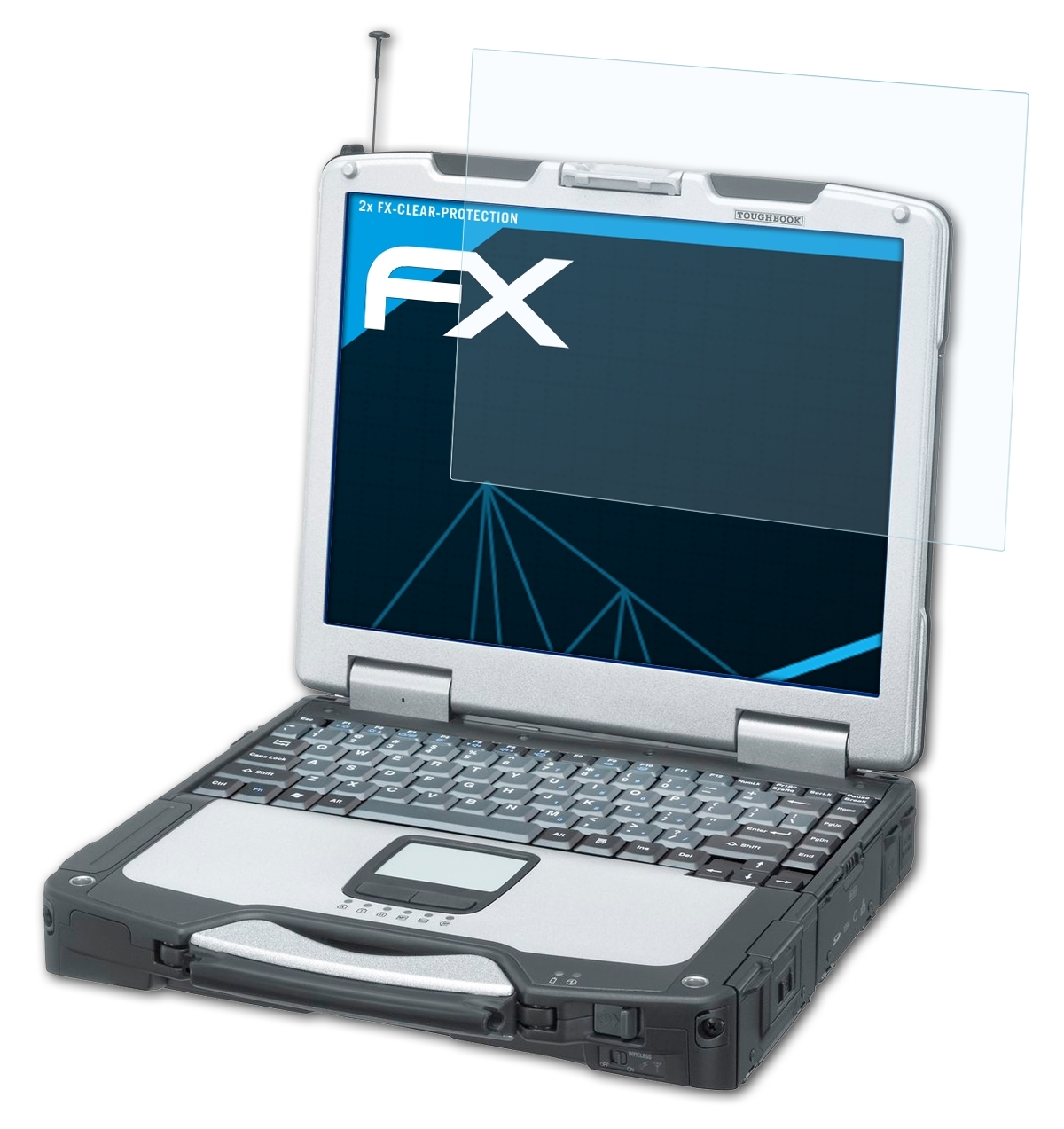 Panasonic FX-Clear Displayschutz(für CF-30) ATFOLIX 2x ToughBook