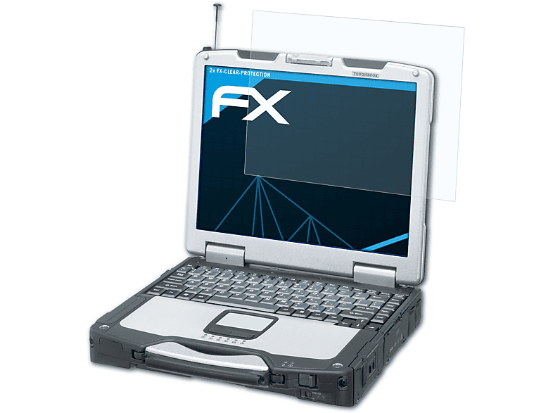 Panasonic FX-Clear Displayschutz(für CF-30) ATFOLIX 2x ToughBook