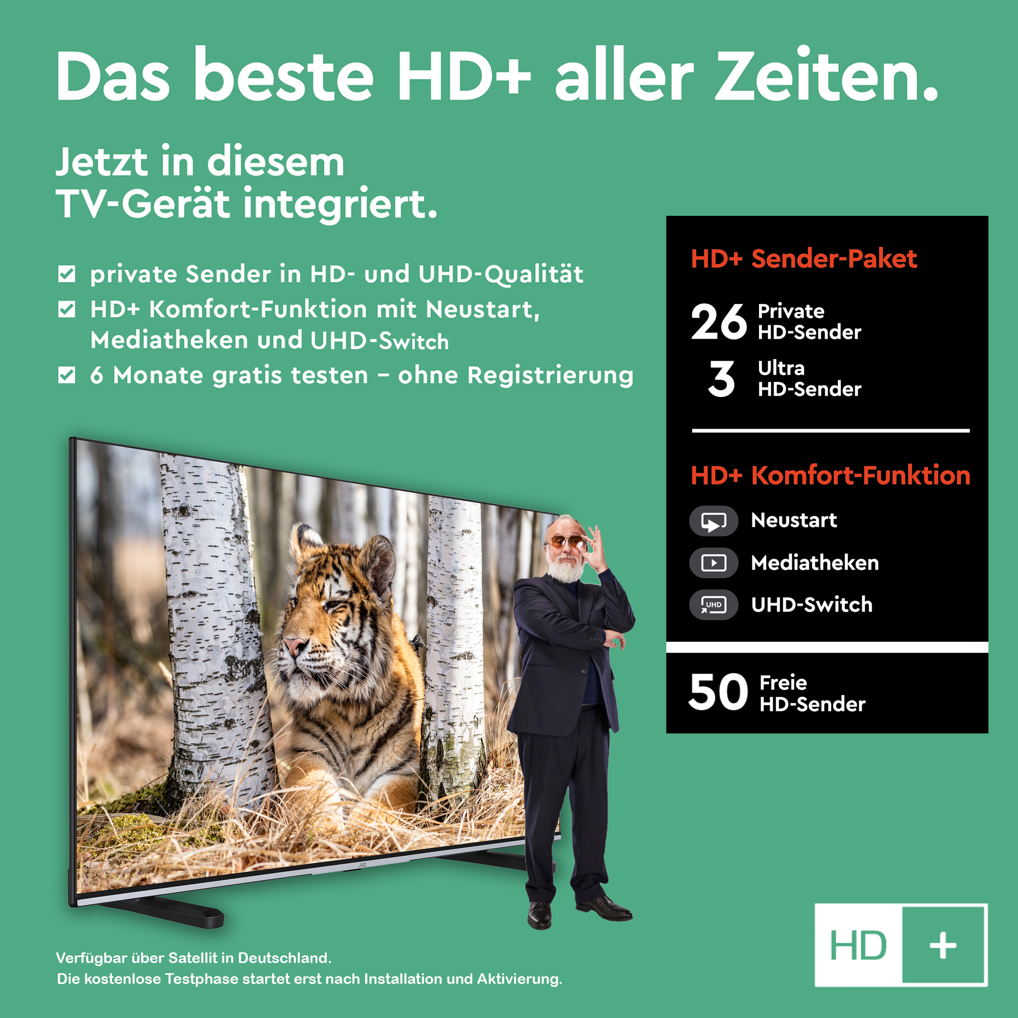 Full-HD) cm, 43 / 108 Zoll (Flat, TV LED JVC LT-43VFE5155