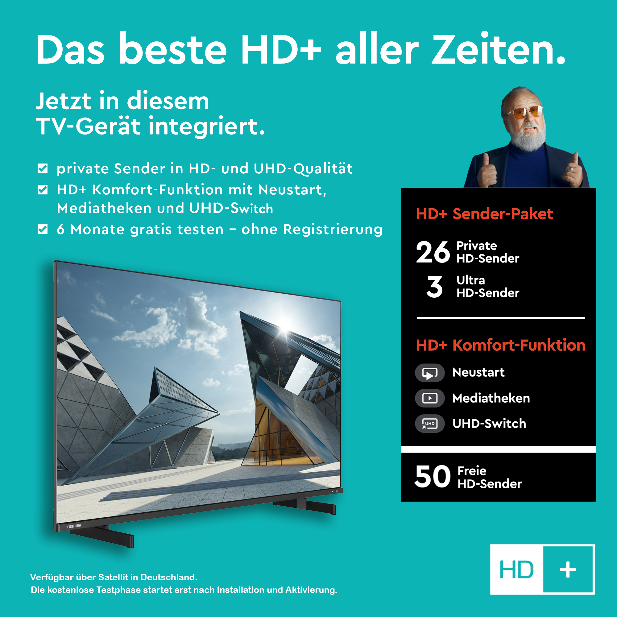 4K, SMART (Flat, TV) 108 TV QLED Zoll UHD / TELEFUNKEN 43QL5D63DAY cm, 43