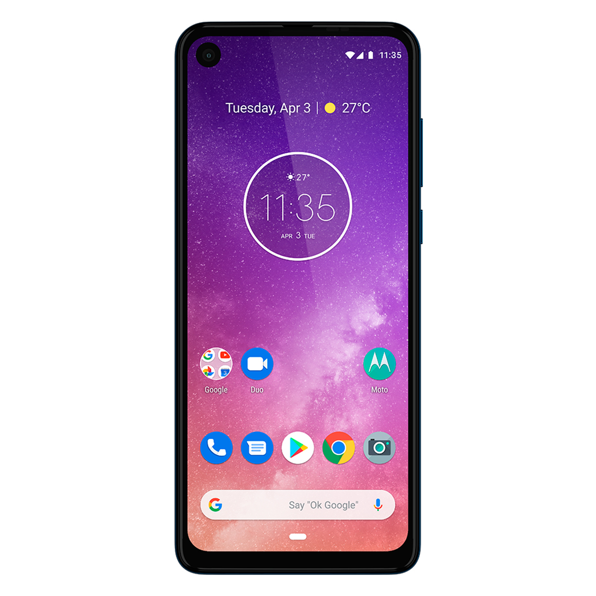 MOTOROLA ONE GB Sapphire SAPPHIRE SIM 128 Dual Blue BLUE VISION