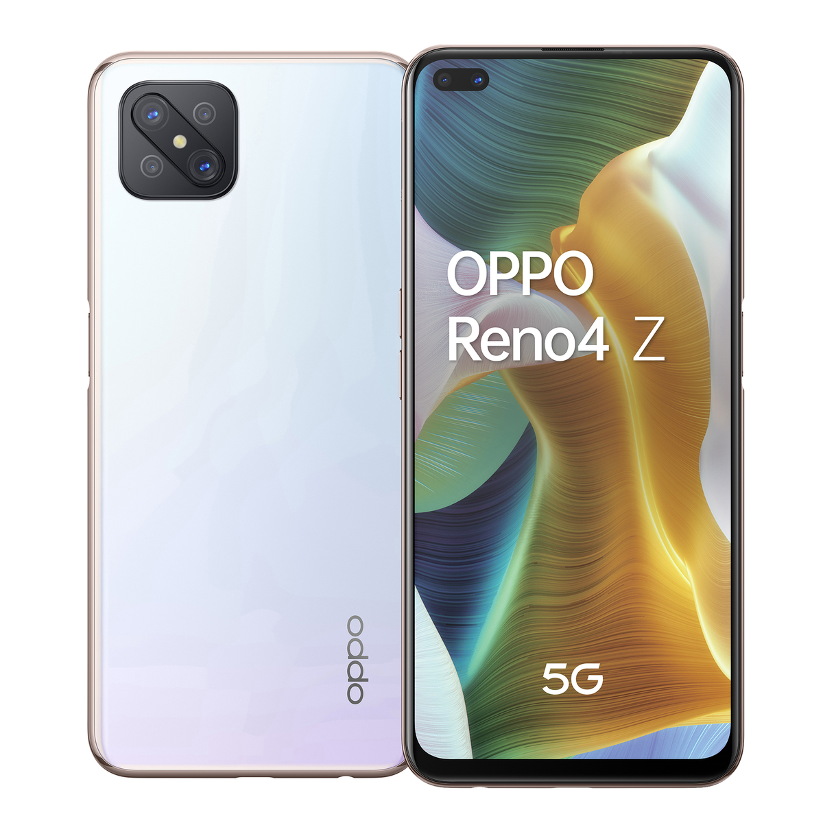 Móvil OP-RENO4ZWHITE-OPPO, Blanco, 128 GB, 8 GBGB, 6,57 "", Full HD+, MediaTek 4000 mAhmAh