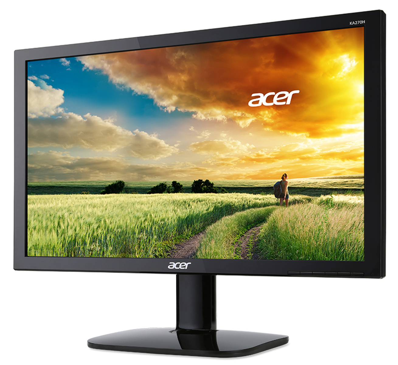 Monitor - Monitor Acer KA KA270HAbid 27" 1920 x 1080 FullHD LED VGA DVI HDMI ACER, 27 ", Full-HD, 4 ms, VGA, DVI, HDMI, HDCP, Negro