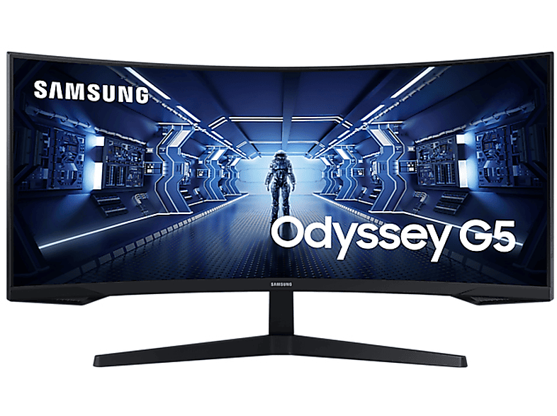 SAMSUNG Odyssey G5 G55T 34 (2020) 31,5 Zoll WQHD Monitor (1 ms Reaktionszeit , 165 Hertz , 144 Hz nativ)