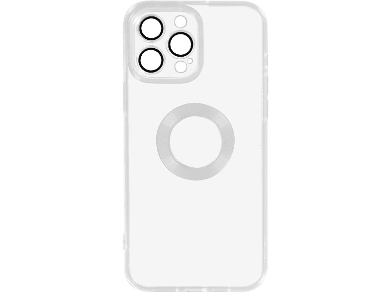 AVIZAR Transparente Silikonhülle Apple, iPhone Transparent im Chrome-Style Backcover, 14 Series, Pro
