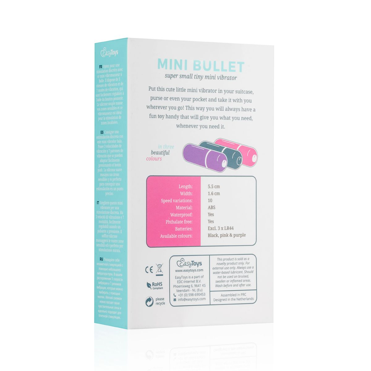 10 Geschwindigkeiten MINI COLLECTION Lila Bullet-Vibrator mit VIBE - EASYTOYS mini-vibratoren