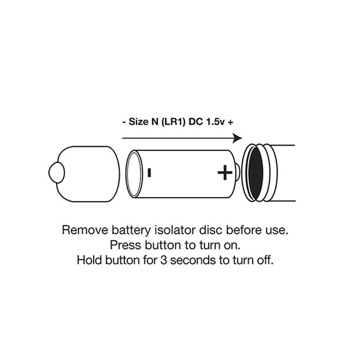 Diagramm zum Einlegen der Batterie, mit Textanweisungen auf weißem Hintergrund.