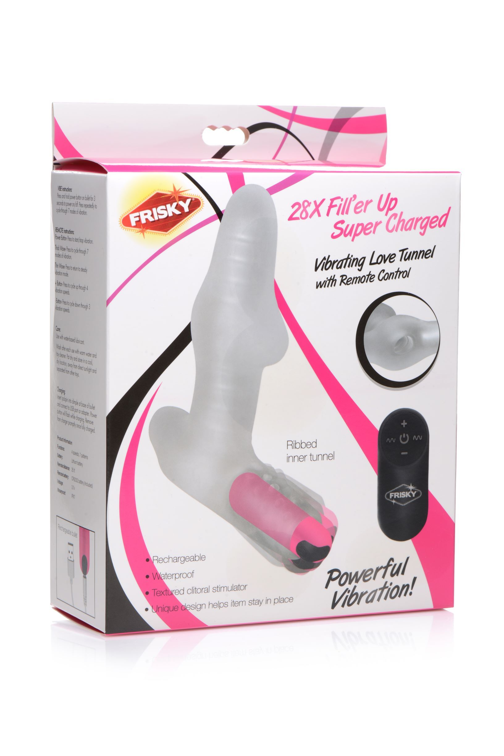 FRISKY Love Tunnel Fernsteuerung - paarvibratoren Vibrierendes Vagina-Paar-Spielzeug mit