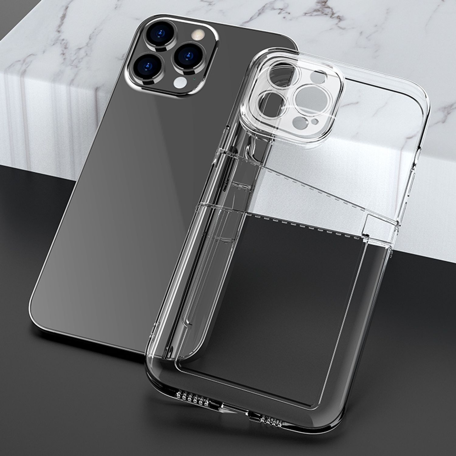 Apple, Transparent DESIGN Max, iPhone KÖNIG 12 Pro Backcover, Case,