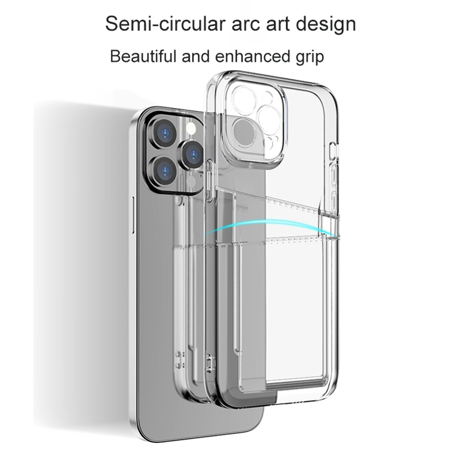 KÖNIG DESIGN Case, 12, Transparent iPhone Backcover, Apple