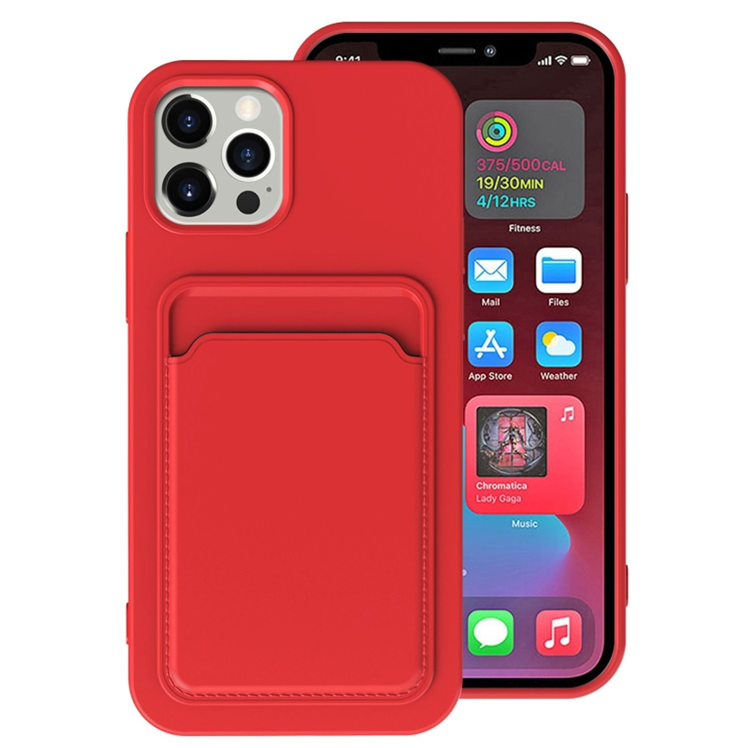 KÖNIG DESIGN Case, Backcover, Apple, iPhone Rot 13 Pro