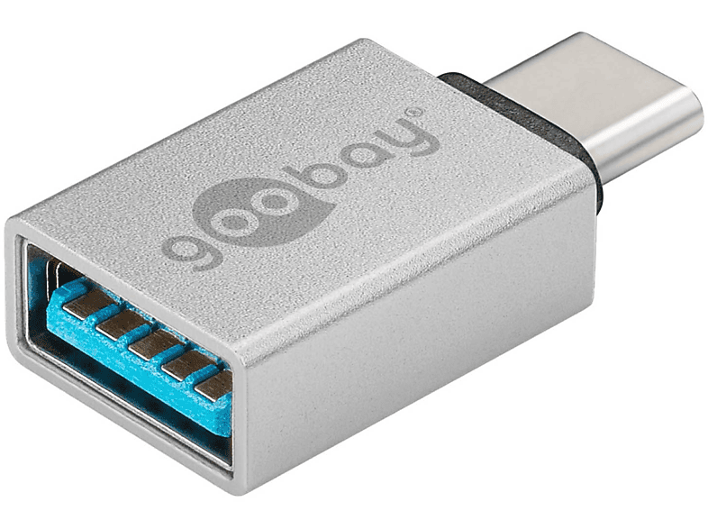 GOOBAY OTG Super Speed Adapter USB-OTG-Adapter, silber silber