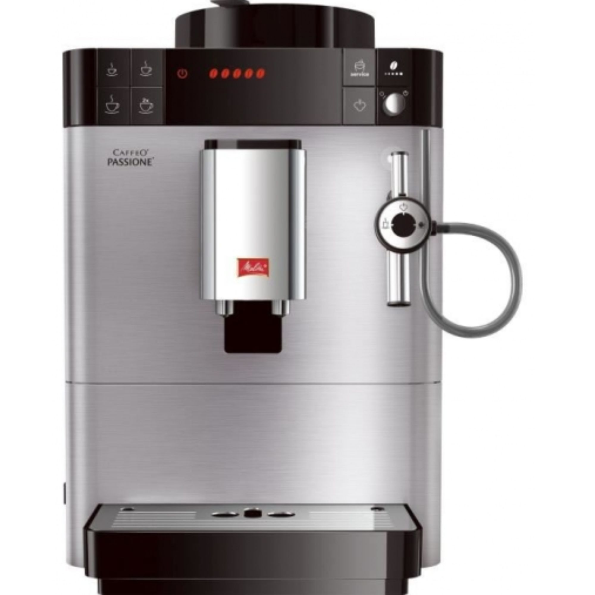 Cafetera Melitta Caffeo passione f540100 5 intensidades leche f54 0100 automatica 15 barbar 1450 w 2 tazas plata de espresso 12