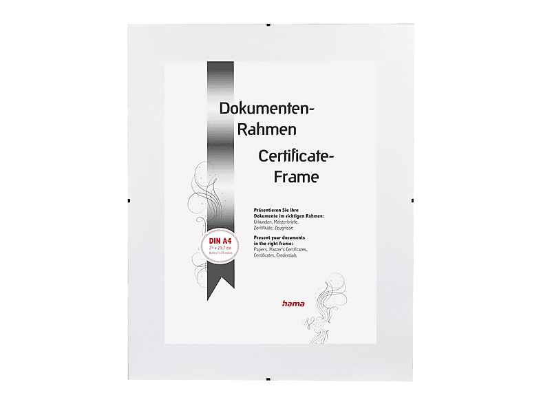 HAMA Urkundenrahmen Clip-Fix, Normalglas (15 x 21 cm, Rahmenlos) | SATURN