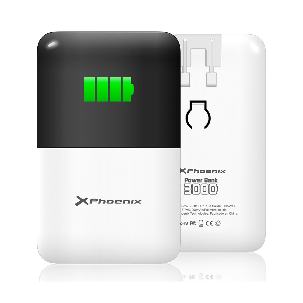 Power bank - PHPOWERBANK3000+ PHOENIX, Blanco