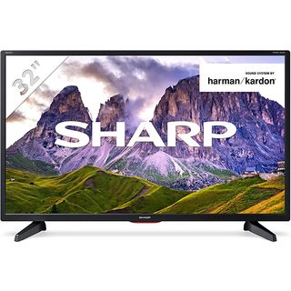 TV LED 32" - SHARP 32EA6E, HD, DVB-T2 (H.265), Negro