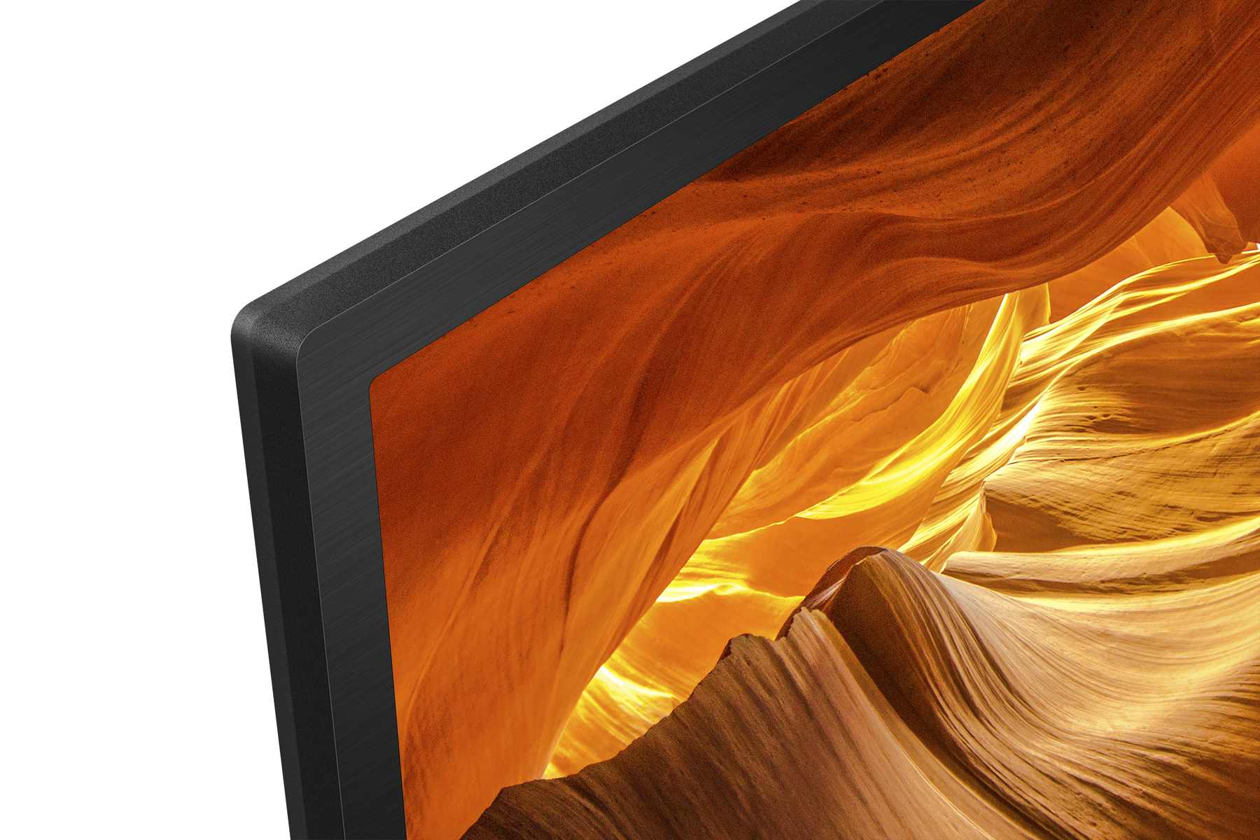 Etykieta energetyczna pokazująca klasę efektywności energetycznej F dla telewizora.