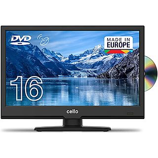 TV LED 16" - CELLO C16230FDE, Full-HD, DVB-T2 (H.265), Negro