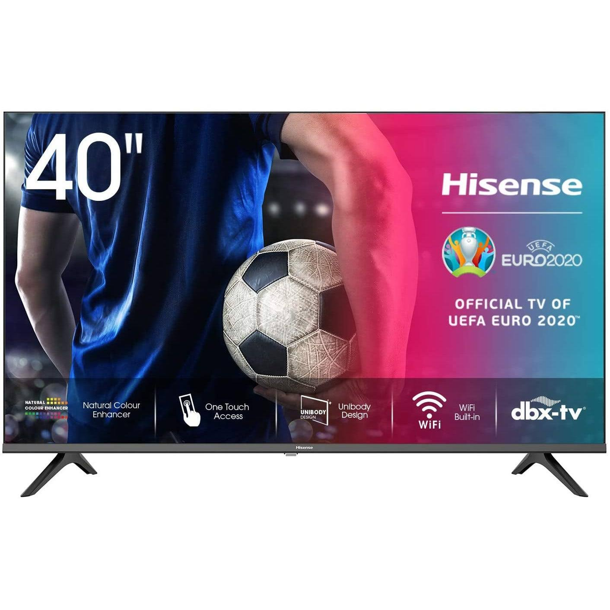 TV LED 40" - 40AE5500F HISENSE, Full-HD, DVB-T2 (H.265)Sí, Negro