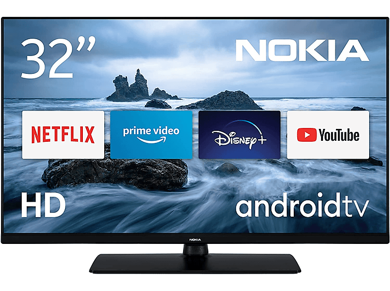 TV HD, (Flat, HNE32GV210 81,28 cm, Android) LED NOKIA 32 Zoll /