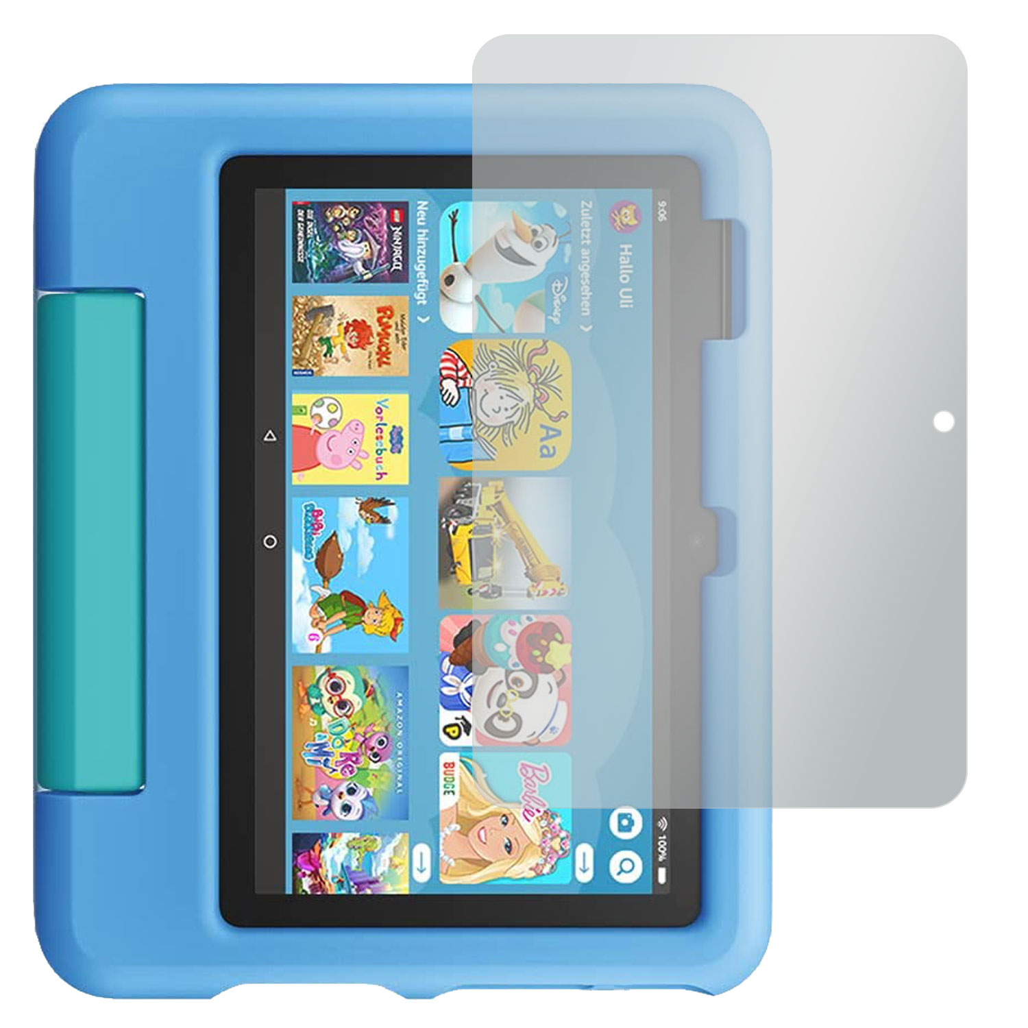 4 SLABO Kids-Tablet Fire No Generation x (2022)) Displayschutz(für 12. Reflexion 7