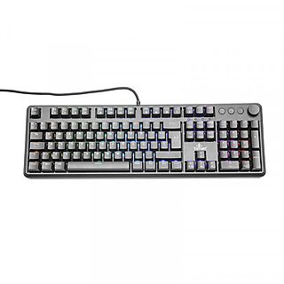 Teclado gaming - YEYIAN YTM-28207R, USB 2.0, Teclas iluminadas, Negro