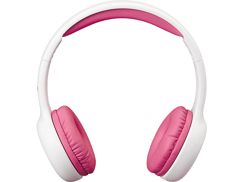 LENCO HP-010PK, Over-ear Kopfhörer Weiß-Pink | Funk-Kopfhörer