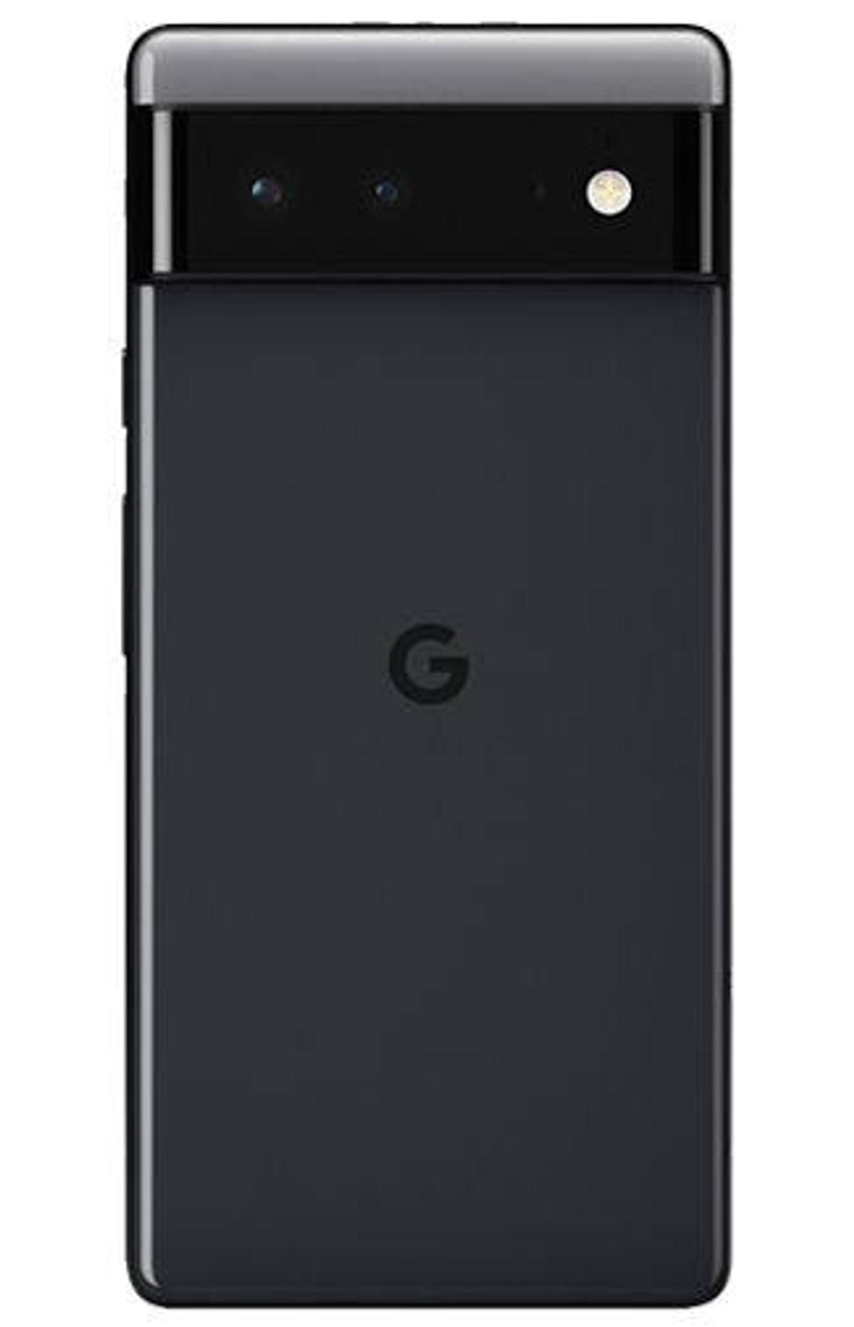 Czarny telefon Google Pixel z podwójnym aparatem i logo Google na tylnej obudowie.