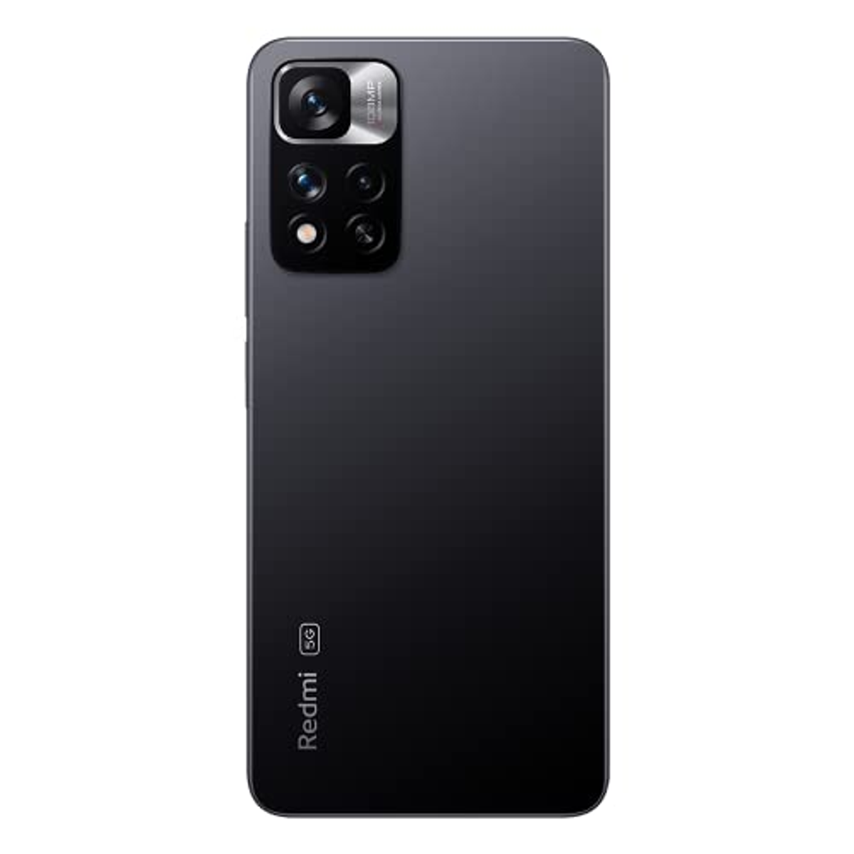 Ein schwarzes Smartphone mit mehreren Kameras auf der Rückseite.