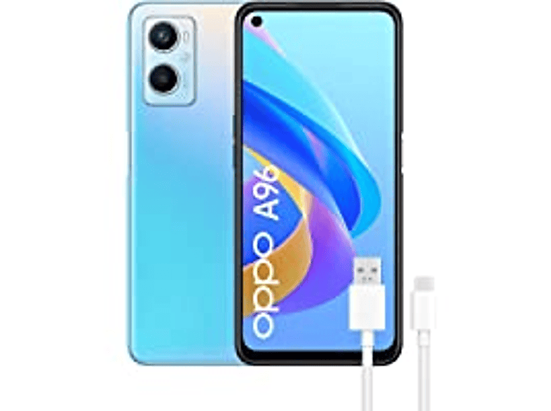 Móvil - OPPO A96, Azul, 128 GB, 8 GB RAM, 6,59 ", Full HD+, Snapdragon ...