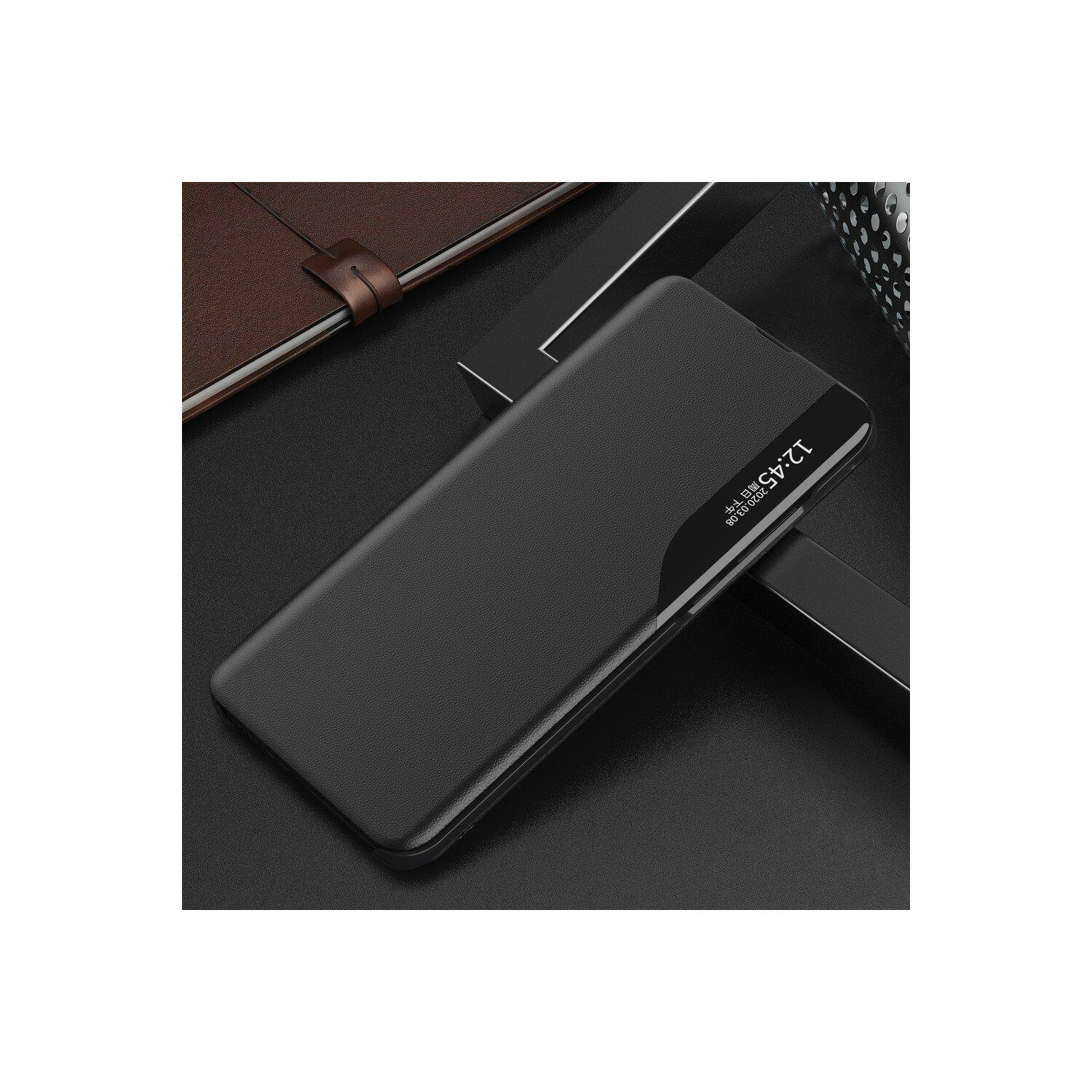 COFI Eco Case, Bookcover, Xiaomi, Schwarz 5G, Note 9T Redmi