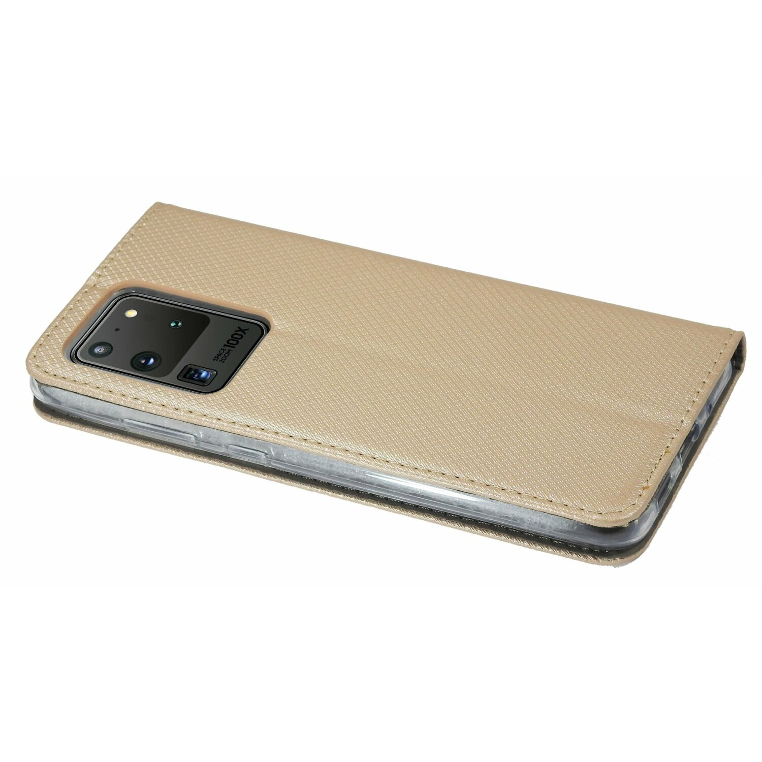 COFI Ultra, Gold Galaxy Bookcover, Samsung, Smart Hülle, S20