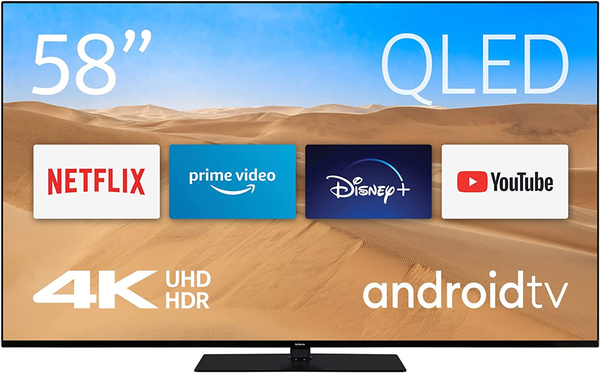 TV QLED 58" - 5800D NOKIA, UHD 4K, DVB-T2 (H.265)Sí, Gris