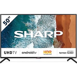 TV LED 50" - SHARP 50BN6EA, UHD 4K, DVB-T2 (H.265), Negro
