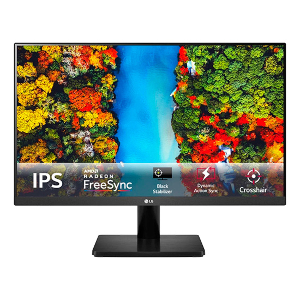 Monitor - 24MP500-B-RAS LG, 24 ", Full-HD, 3 s, HDMI|Jack Audio, Negro