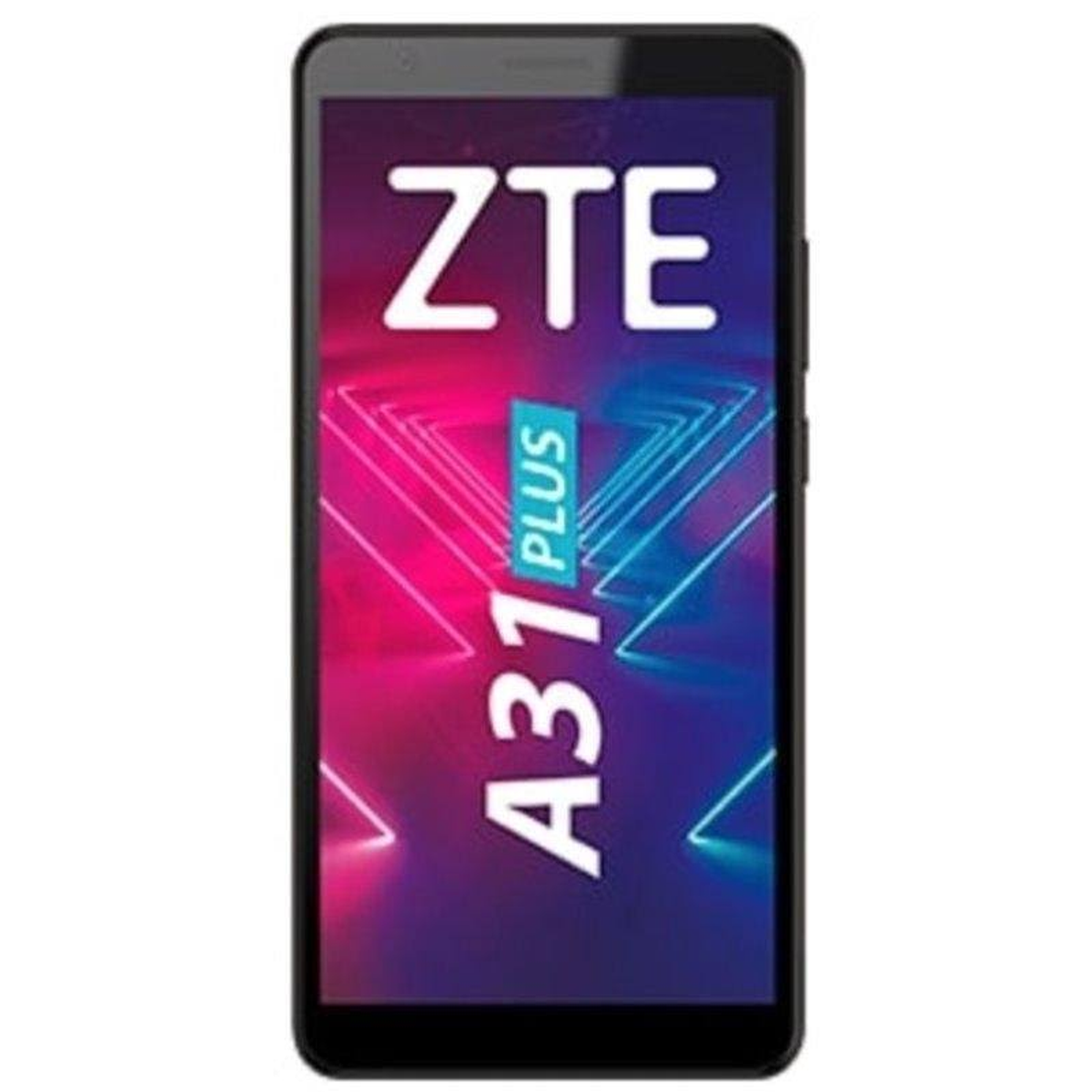 Una pantalla de smartphone mostrando el logotipo y texto ZTE A31 Plus.