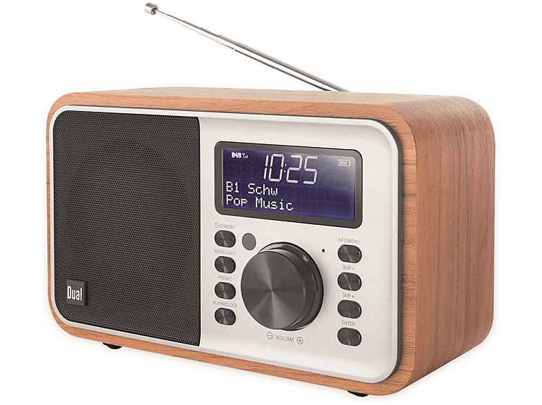 DAB+, Radio, DUAL Holz DAB+, Bluetooth, DCR51