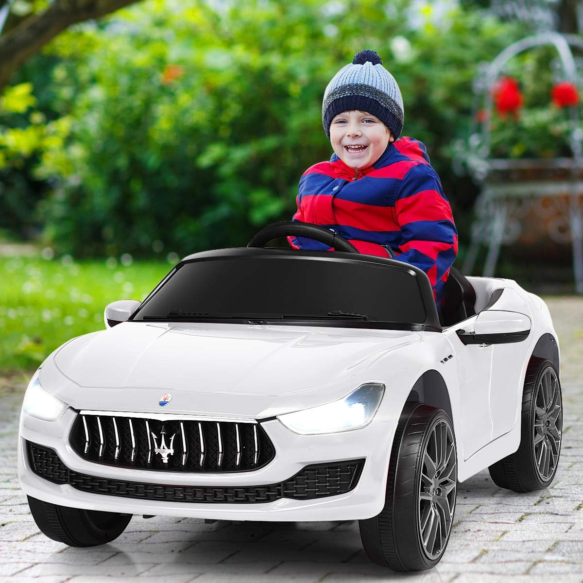 COSTWAY Maserati Elektro Kinderfahrzeug Kinderauto