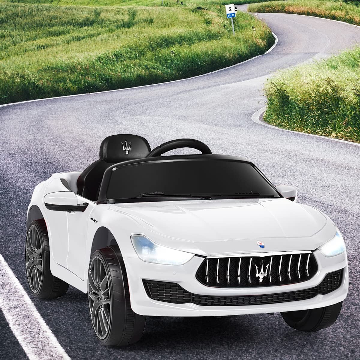 COSTWAY Maserati Elektro Kinderfahrzeug Kinderauto