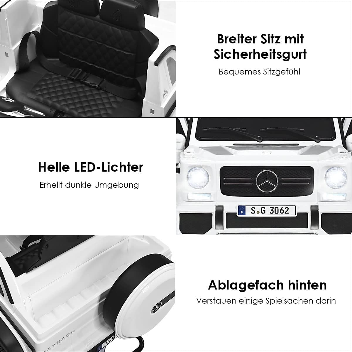 COSTWAY Mercedes-Benz Elektro Kinderauto Kinderfahrzeug