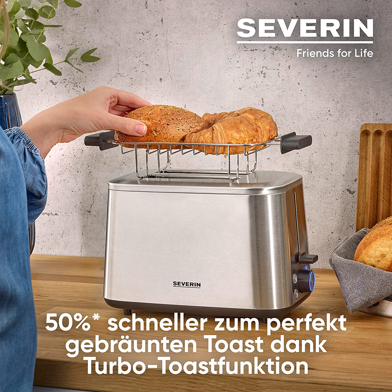 Schlitze: 2513 Langschlitztoaster SEVERIN (1600 Watt, AT silber 2)