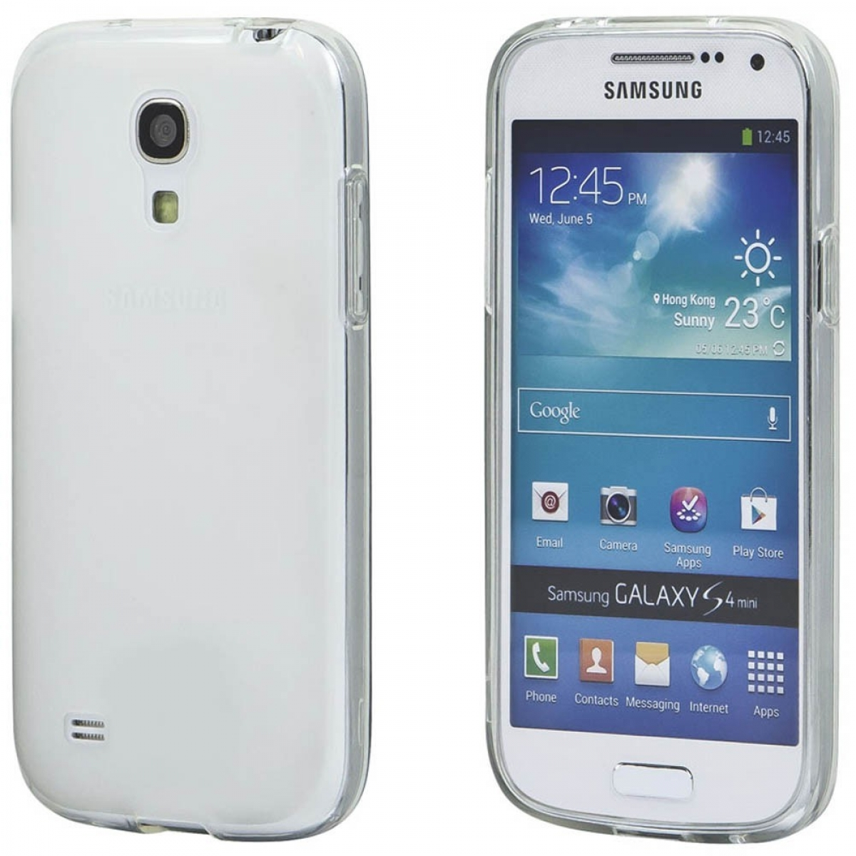 CASEONLINE CA4, Backcover, Mini, Samsung, S4 Transparent Galaxy